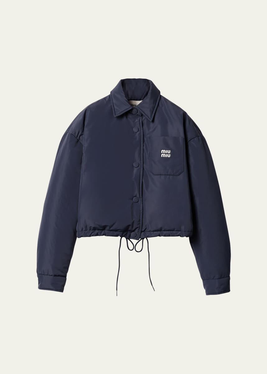 Miu Miu Oversized Crop Down Jacket