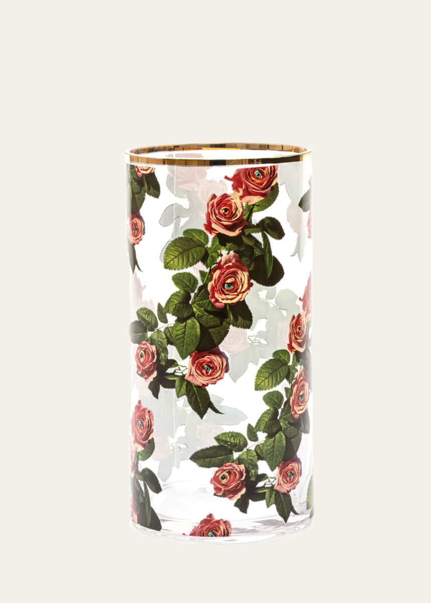 Seletti x Toiletpaper Roses Cylindrical 12" Medium Vase