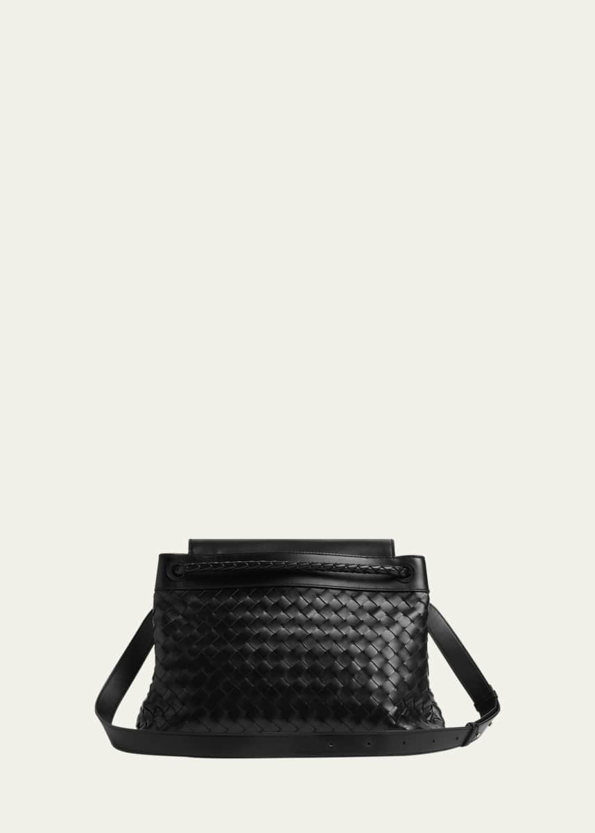Bottega Veneta Men's Andiamo Medium Intrecciato Leather Messenger Bag