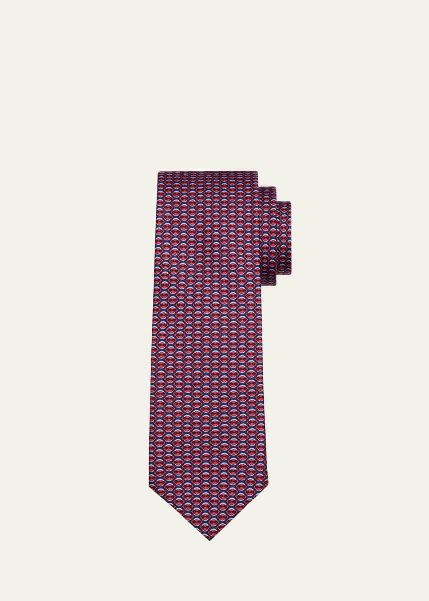 Ferragamo Men's Patterned Silk Tie