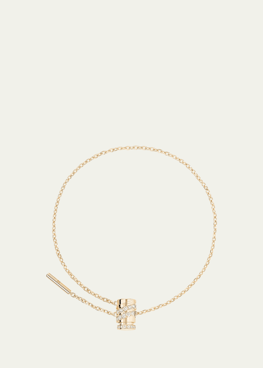 Nouvel Heritage 18K Pave Mini Latch Bracelet