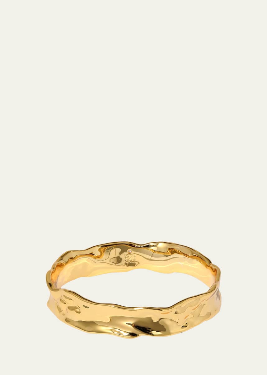 Alexis Bittar Brut Gold Strap Bangle