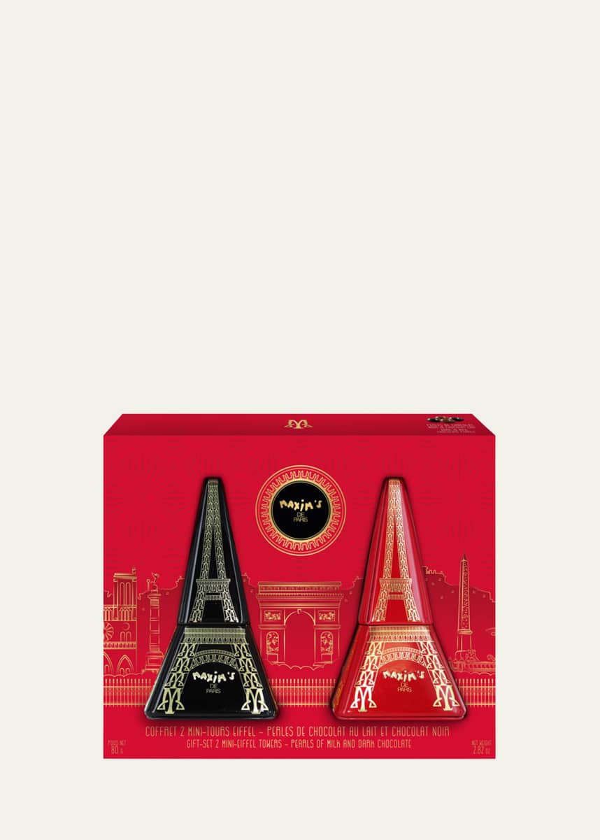 Maxim's de Paris Maxim's 2-Piece Mini Eiffel Tower Tins Gift Box