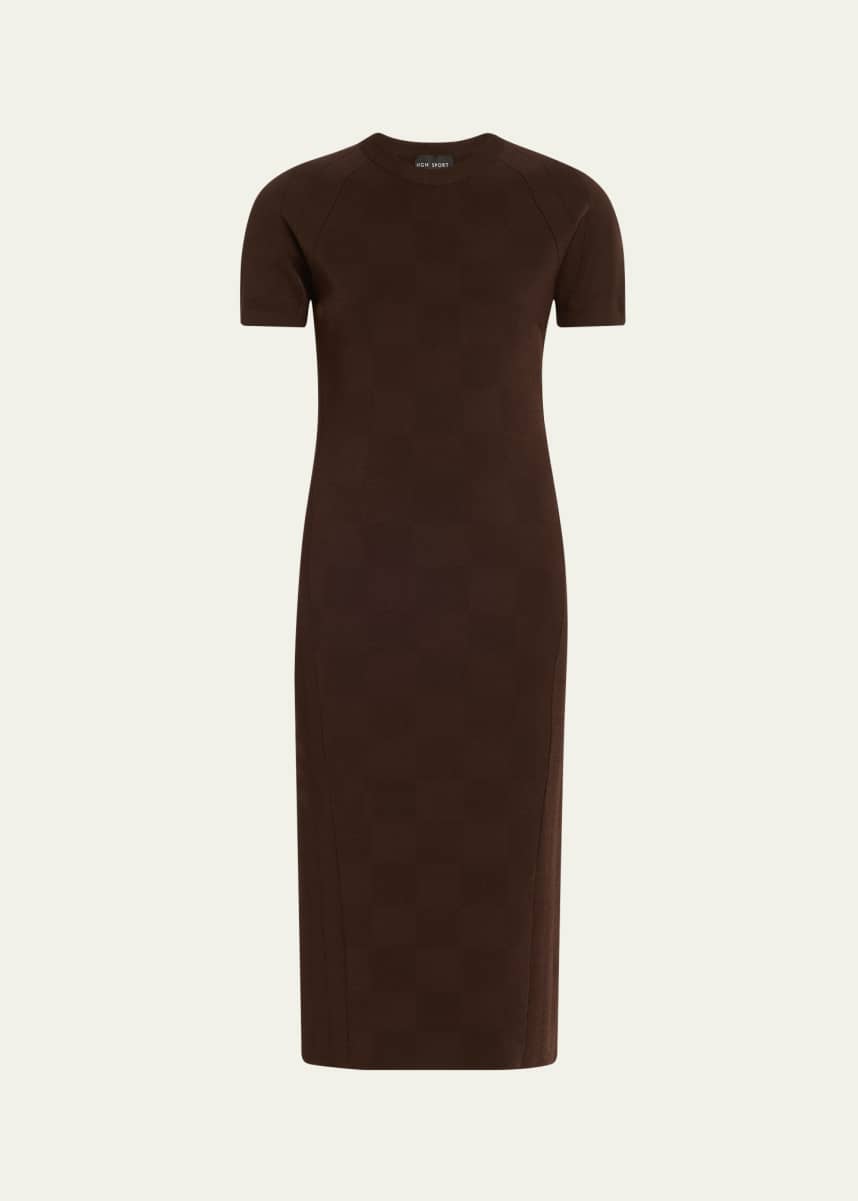 HIGH SPORT Sean Short-Sleeve Viscose Dress