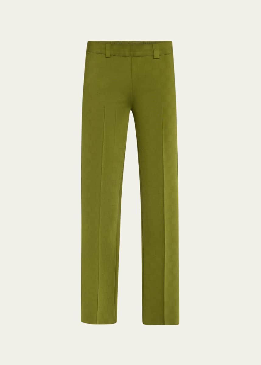 HIGH SPORT Nsfw Julep Jacquard Check Knit Pants