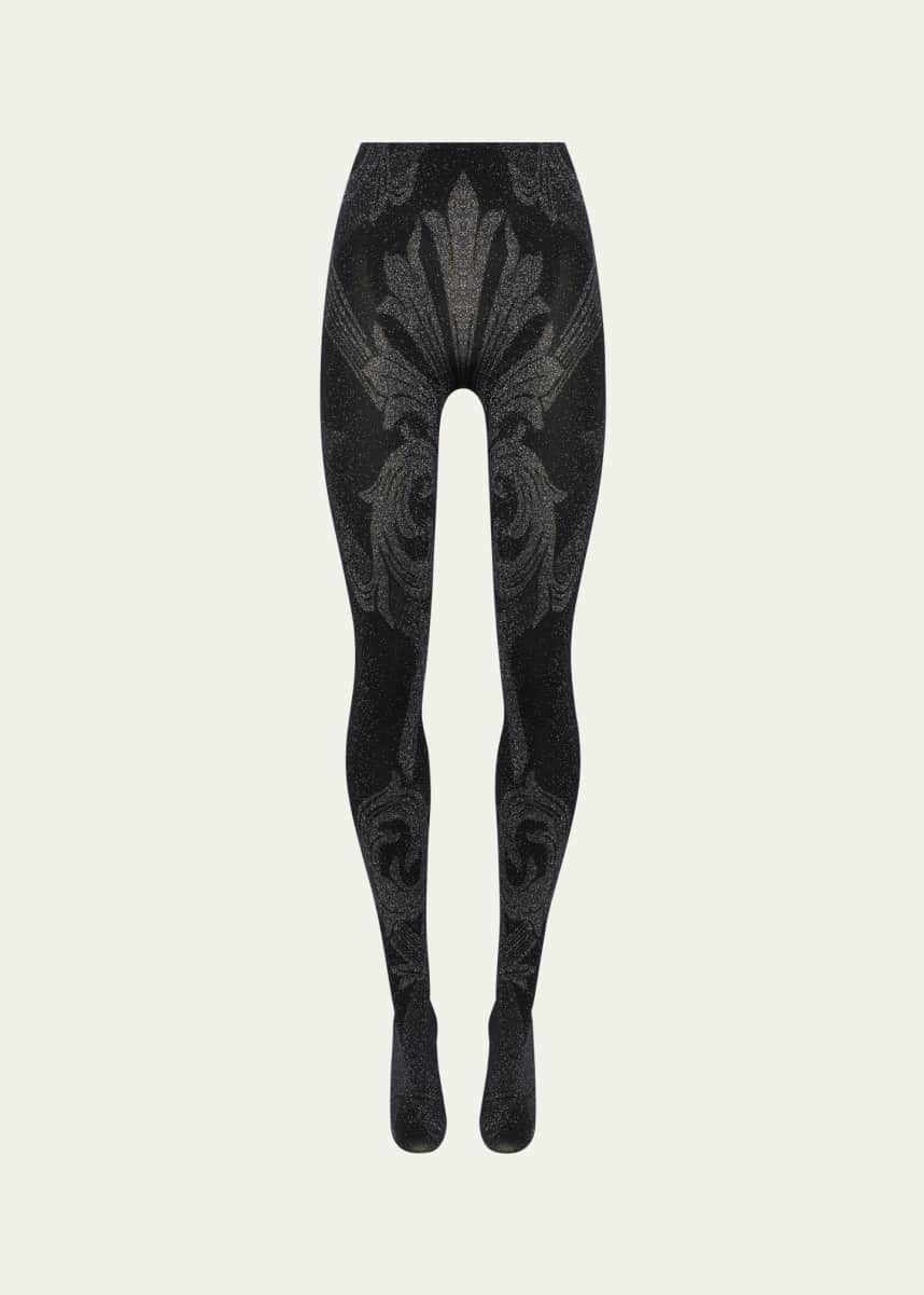ETRO x Wolford Etro Metallic Jacquard Tights