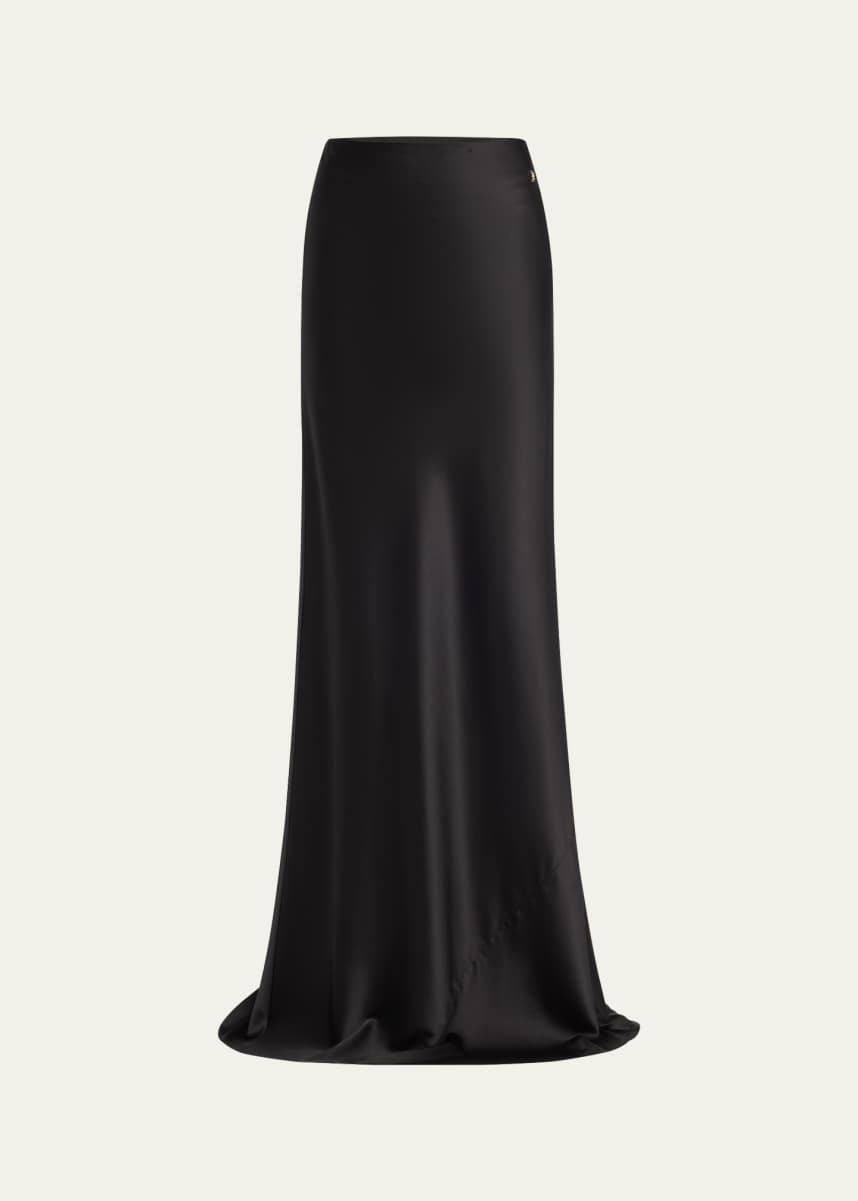 Eterne Bianca Silk Maxi Skirt