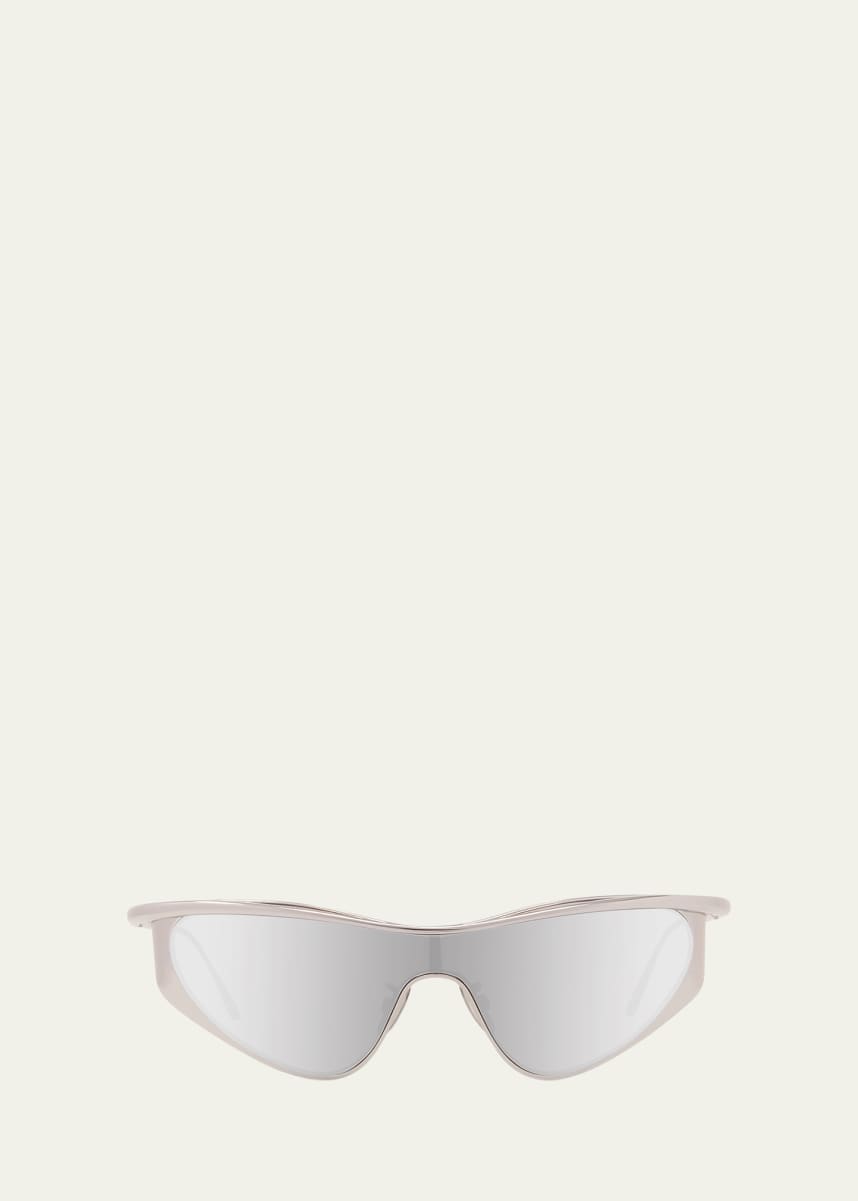 Loewe Signature Metal & Nylon Shield Sunglasses