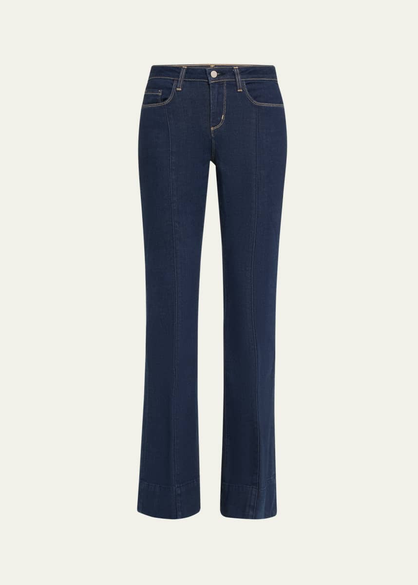 L'Agence Lenora Seamed Flare Jeans