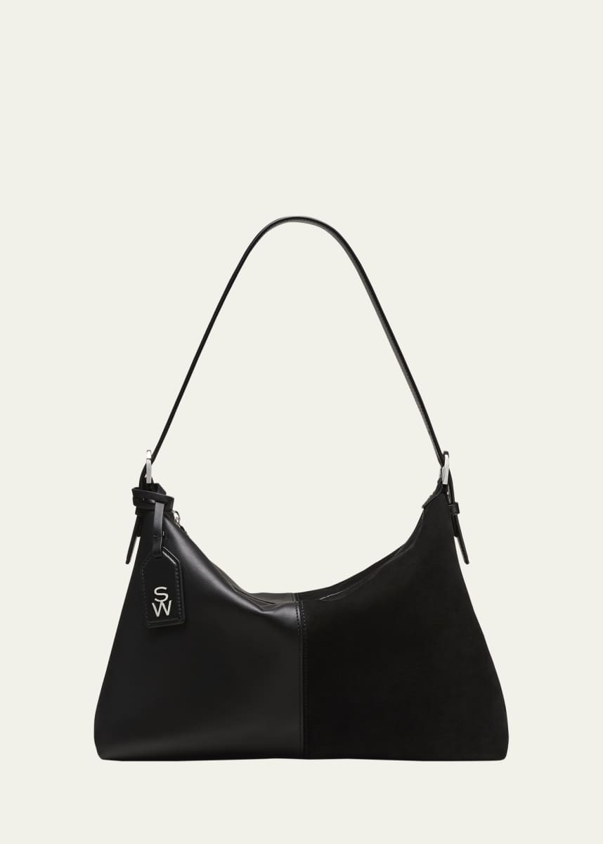 Stuart Weitzman 5050 Suede & Leather Shoulder Bag