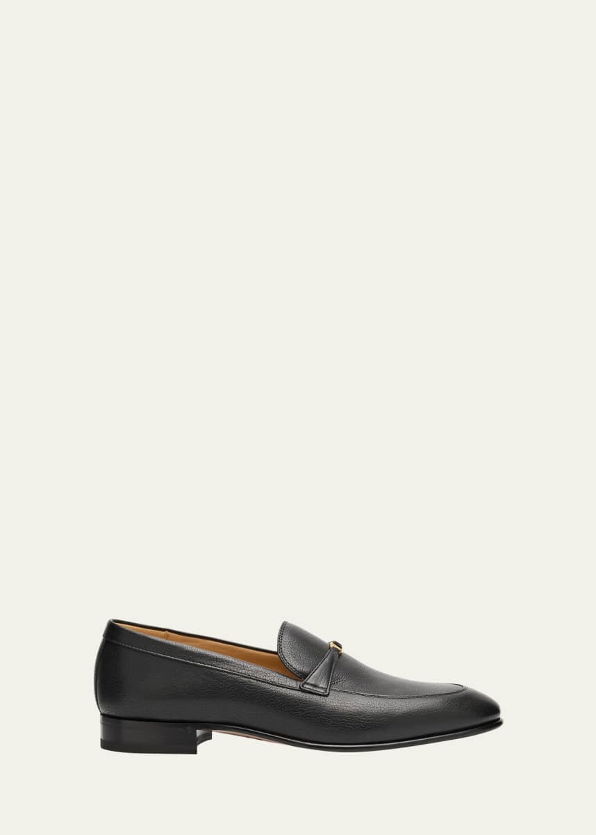 Valentino Garavani Men's VLogo Goatskin Loafers