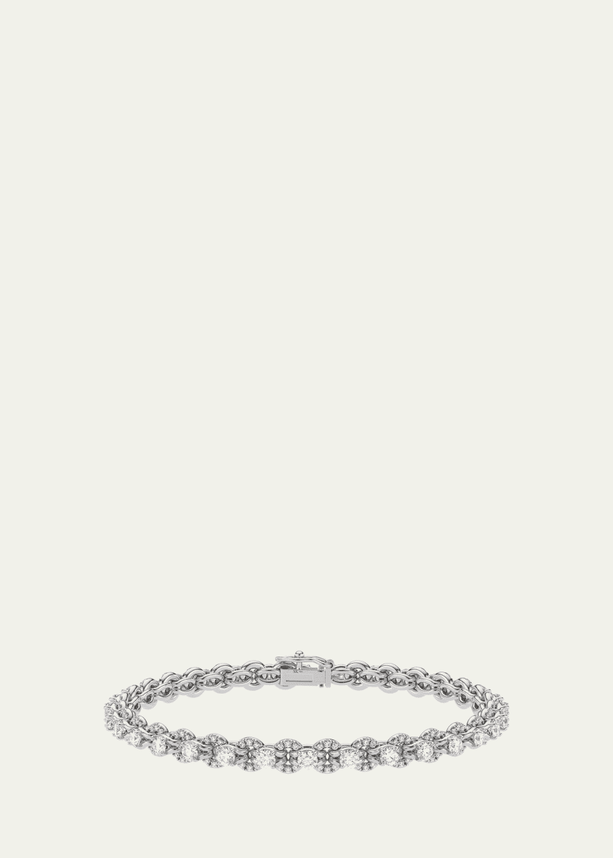 Spinelli Kilcollin 18K White Gold Lumia Diamond Tennis Bracelet