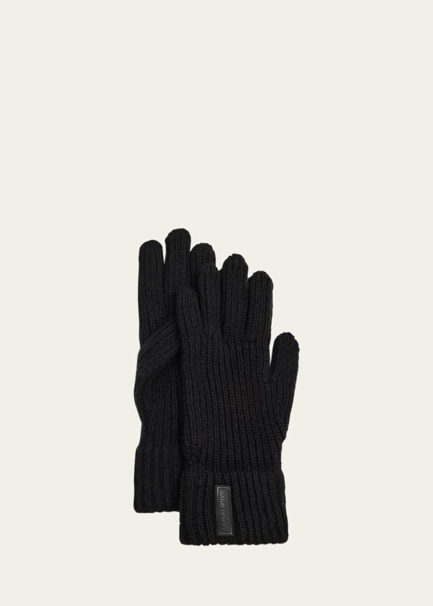 Giorgio Armani Men's Cashmere Knit Gloves