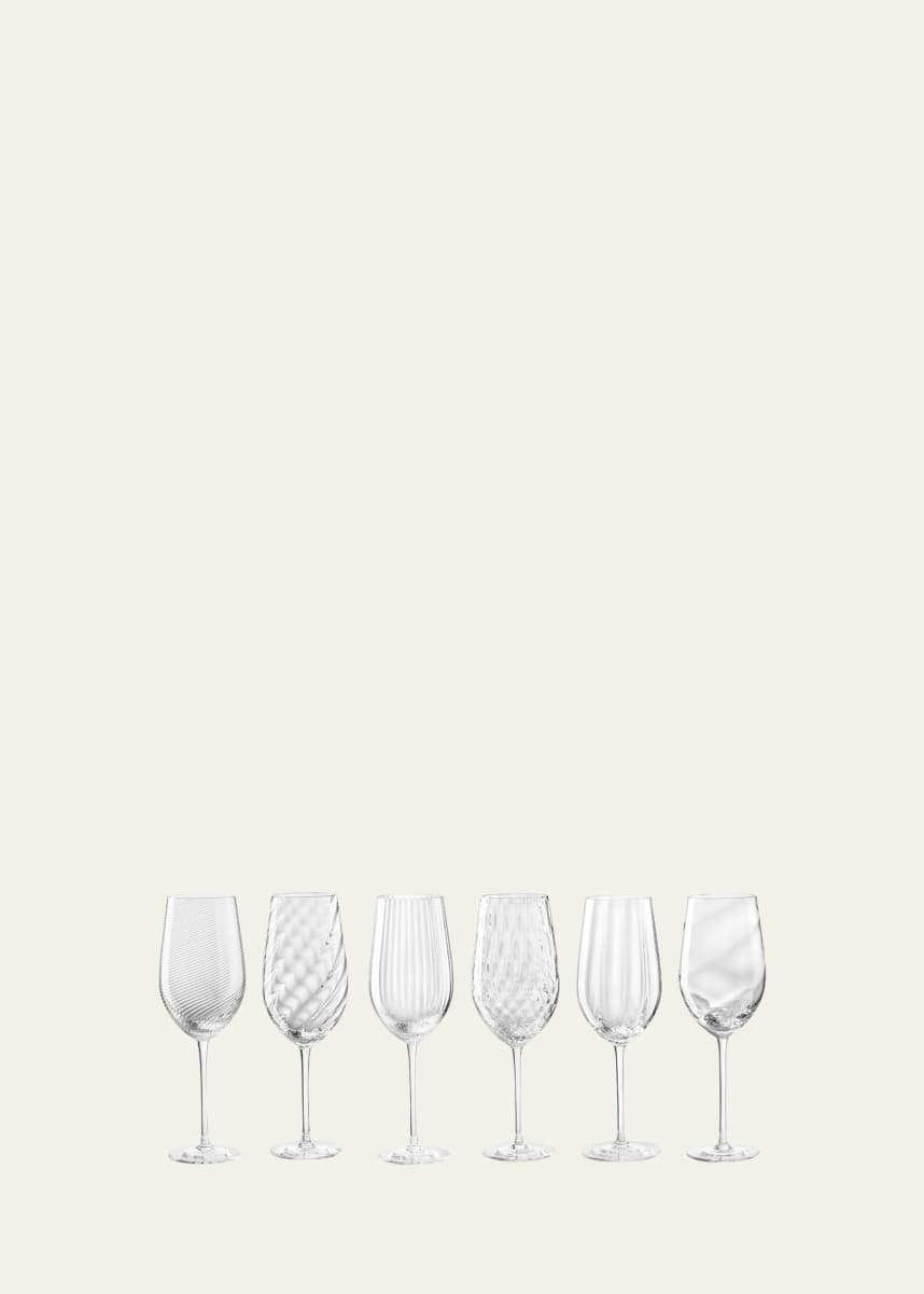 Nason Moretti Tolomeo Assorted White Wine Glasses, Set of 6