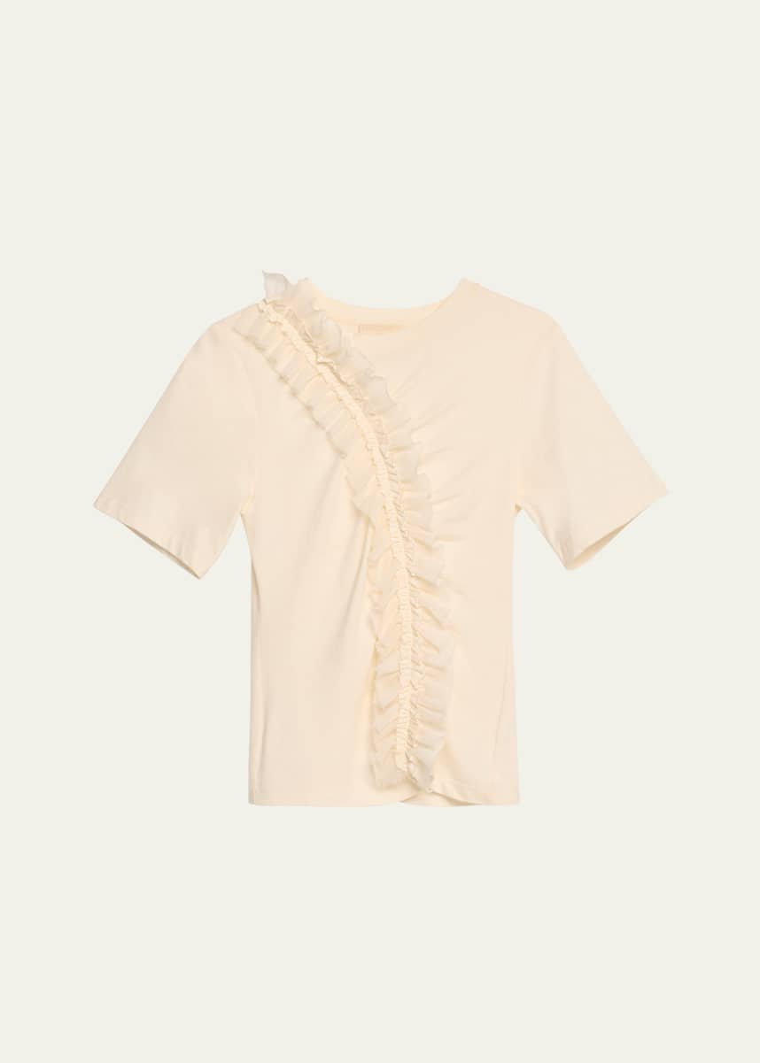 Ulla Johnson Vivi Ruffle Organic Cotton Top