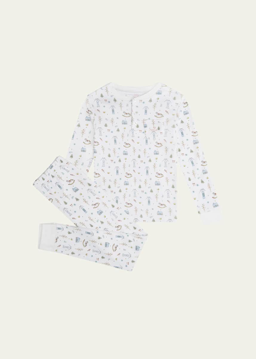 Marie Chantal Girl's Sugar Plum Fairies Henley Pajamas, Size 2-6