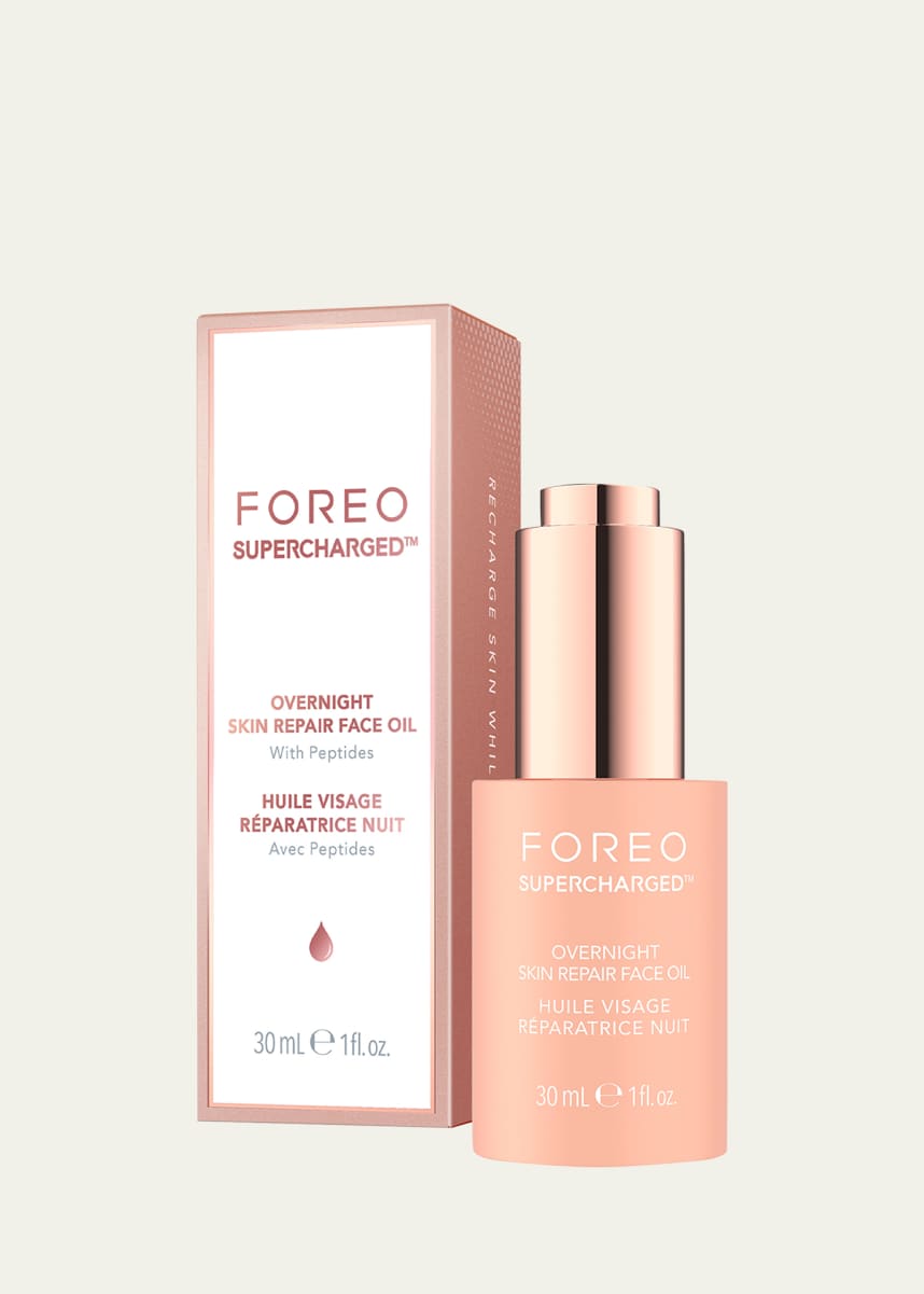 Foreo SUPERCHARGED Overnight Skin Repair Face Oil, 1 oz.
