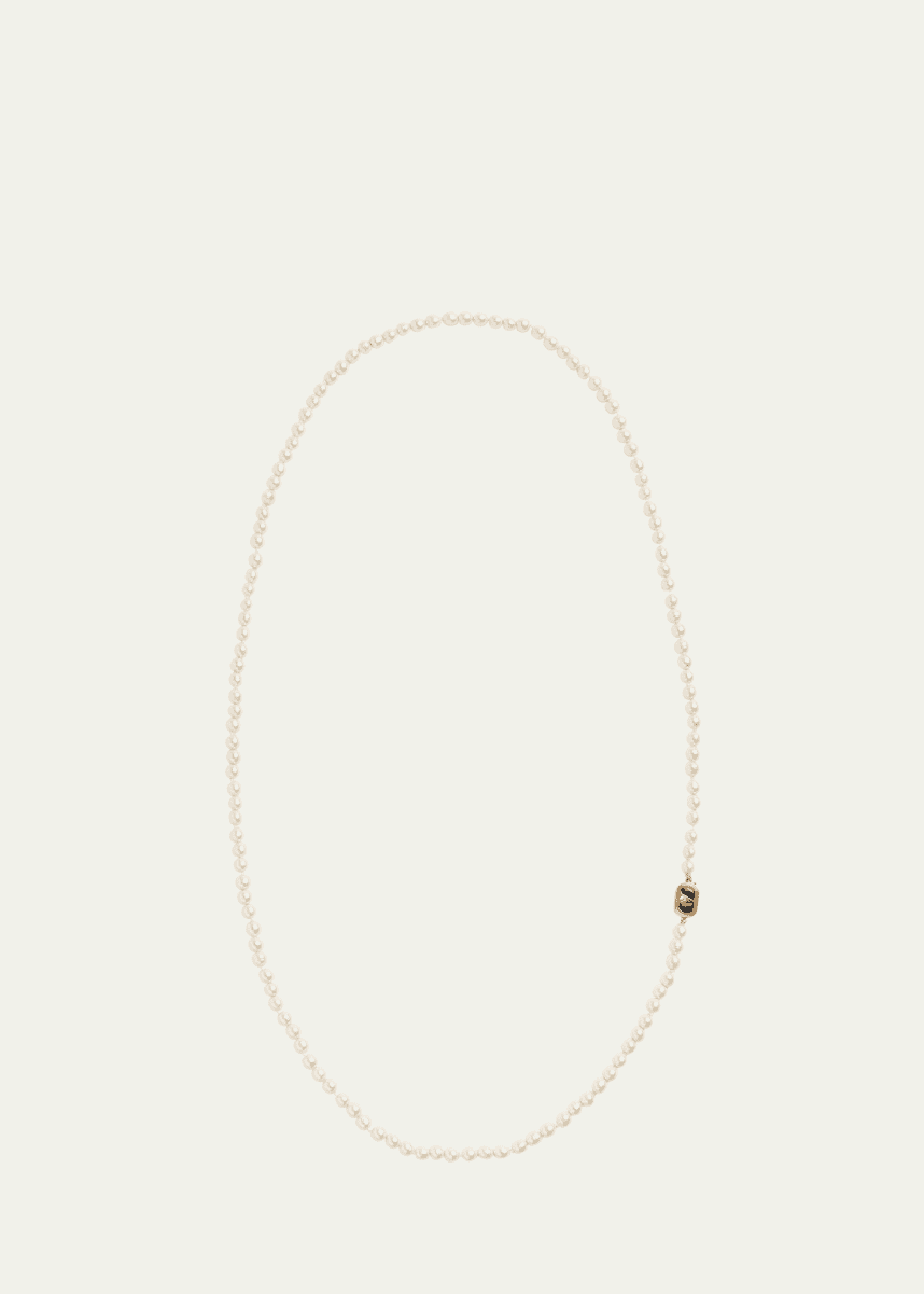 Valentino Garavani Men's Oval Pearl Necklace