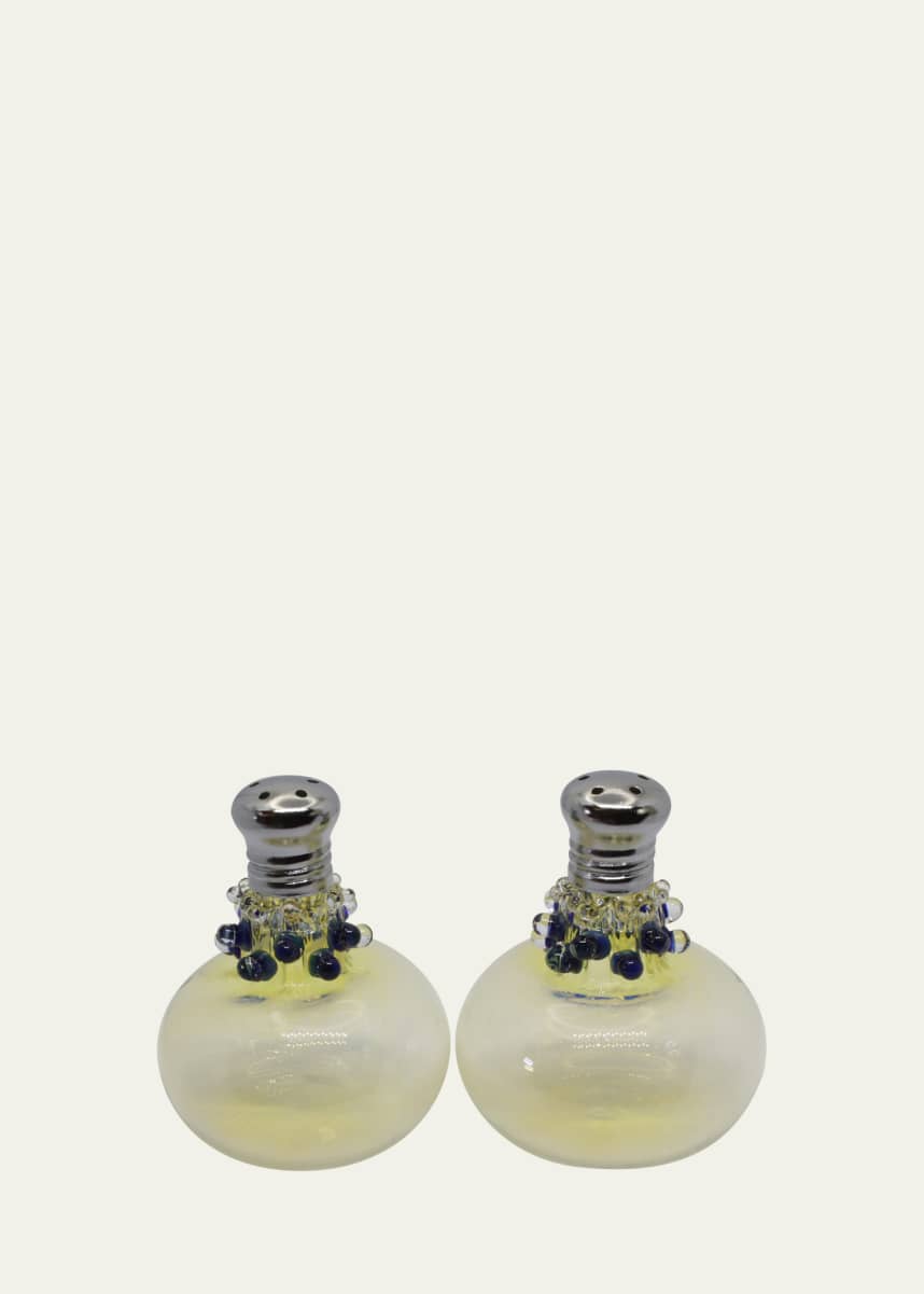 Glass Act Festival Lace Salt and Pepper Shakers