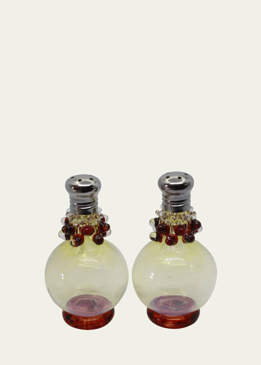 Glass Act Fetival Lace Salt and Pepper Shakers