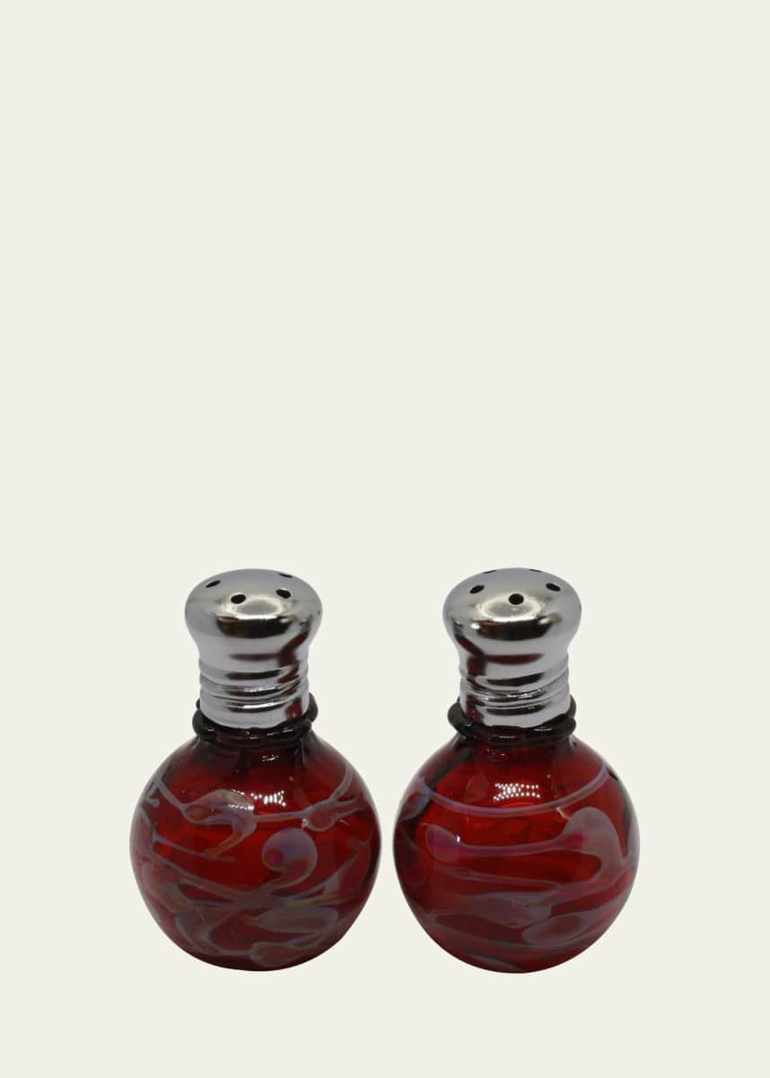 Glass Act Mini Abstract Salt and Pepper Shakers