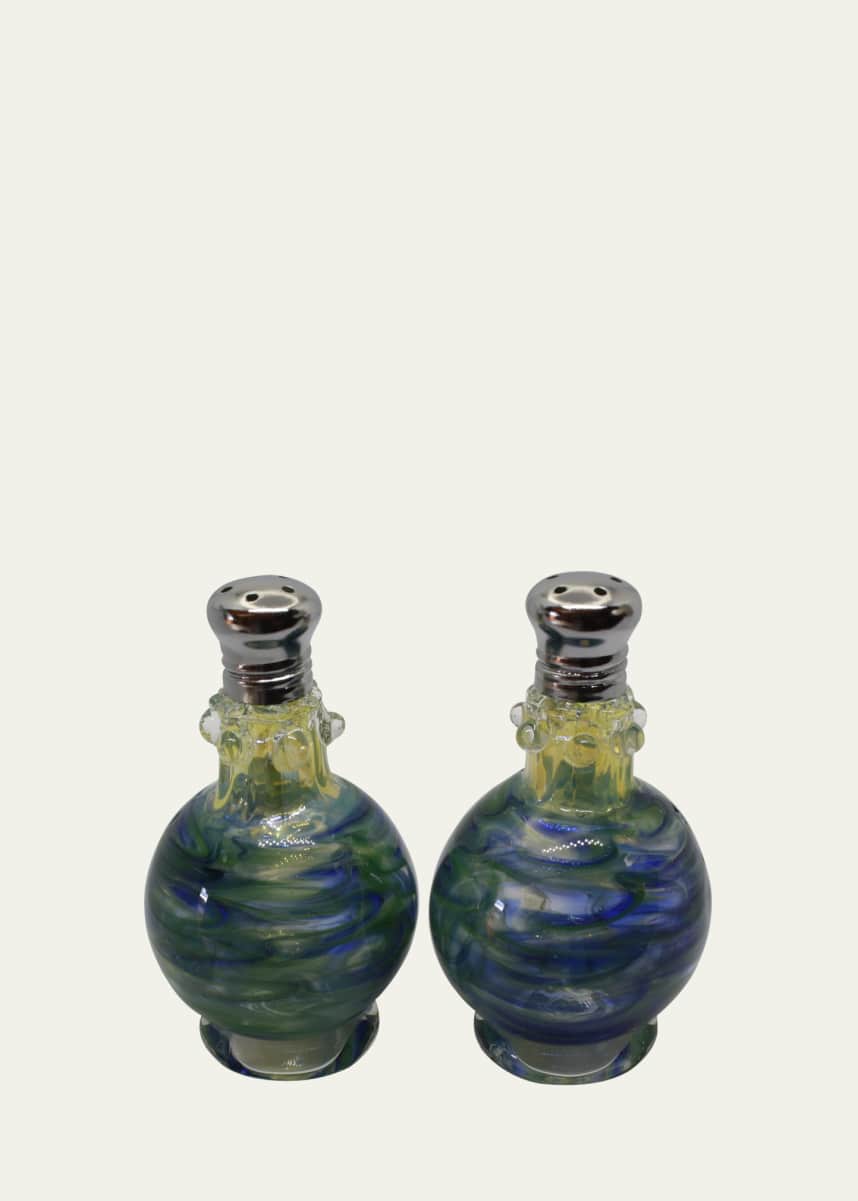 Glass Act Festival Cloud Salt and Pepper Shakers