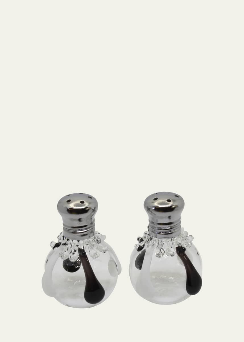 Glass Act Mini Icicle Salt and Pepper Shakers