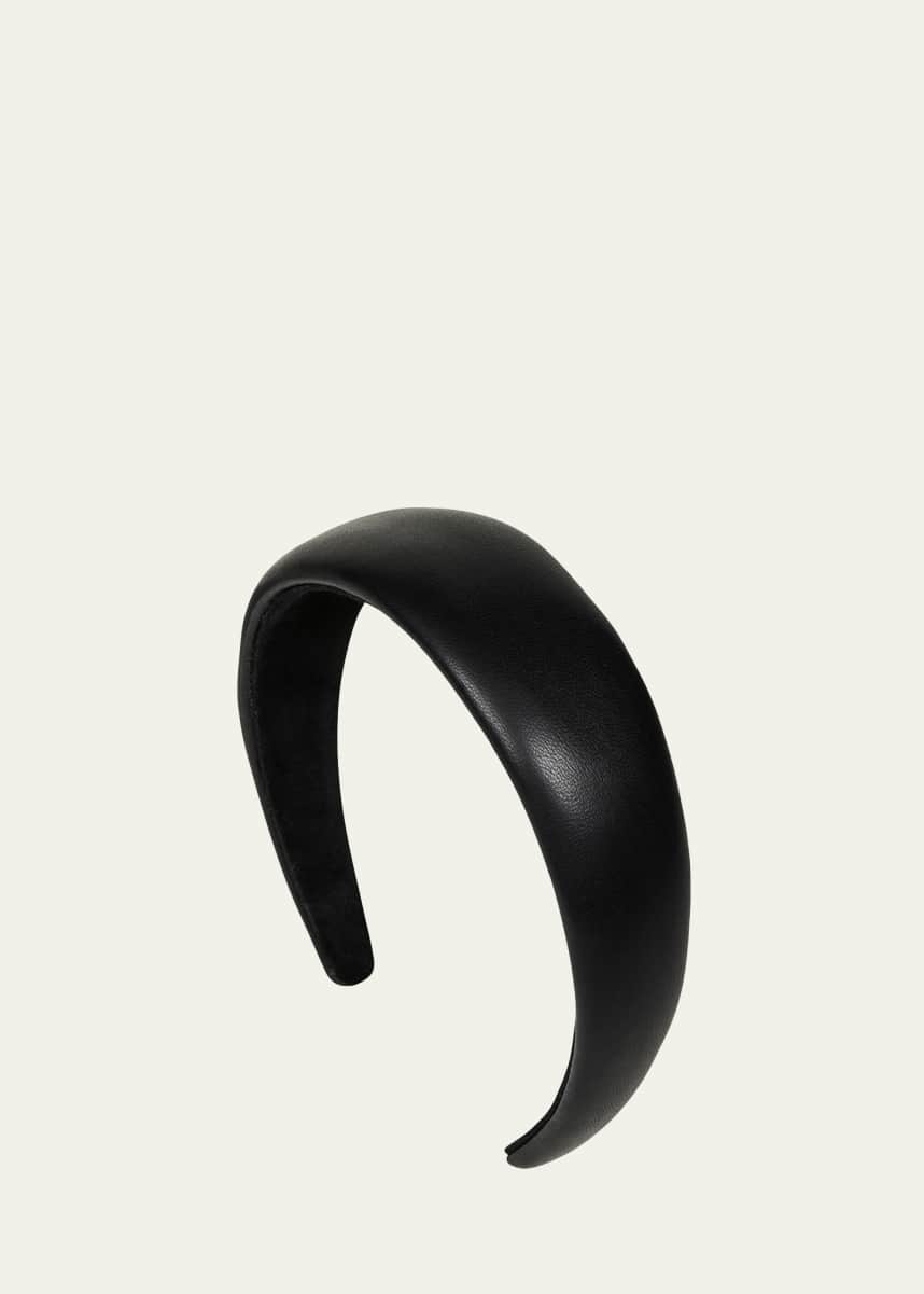 Jennifer Behr Kate Padded Leather Headband