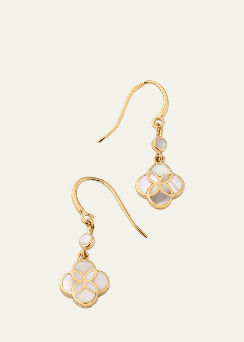 Jan Leslie Petal Gemstone Drop Earrings