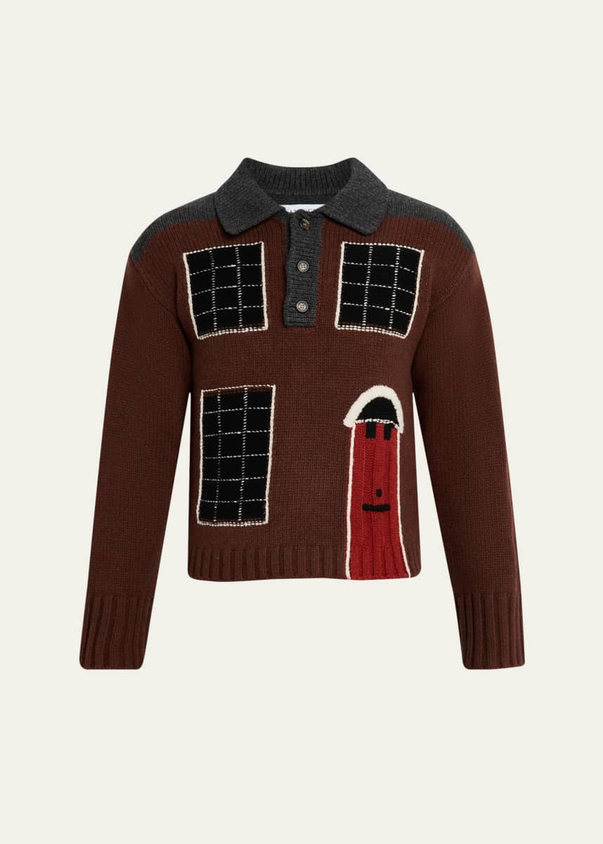 JW Anderson Men's House Polo Sweater