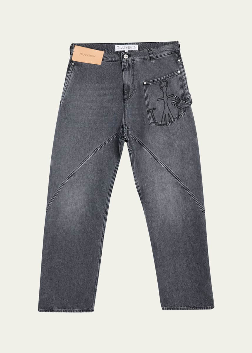 JW Anderson Men's Twisted Workwear Jeans