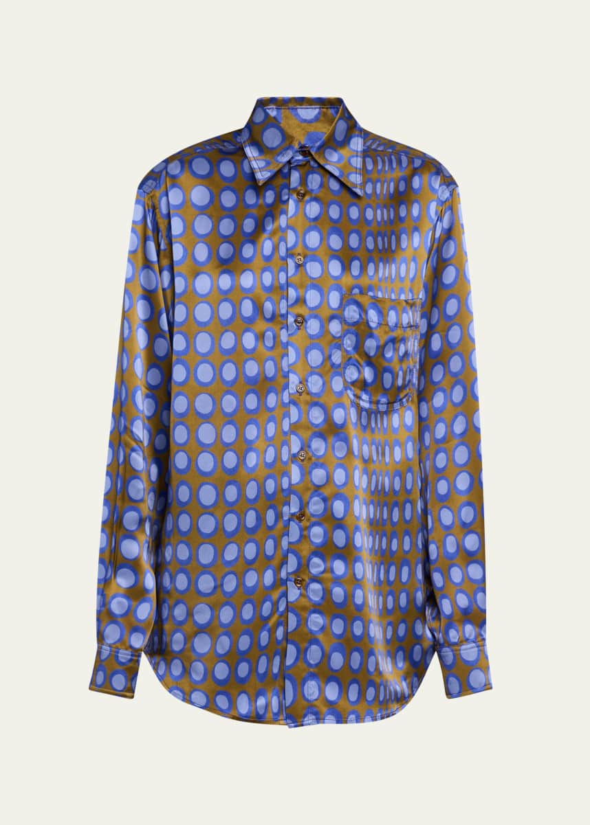 CHRISTOPHER JOHN ROGERS Wiggle Dot Slim Shirt