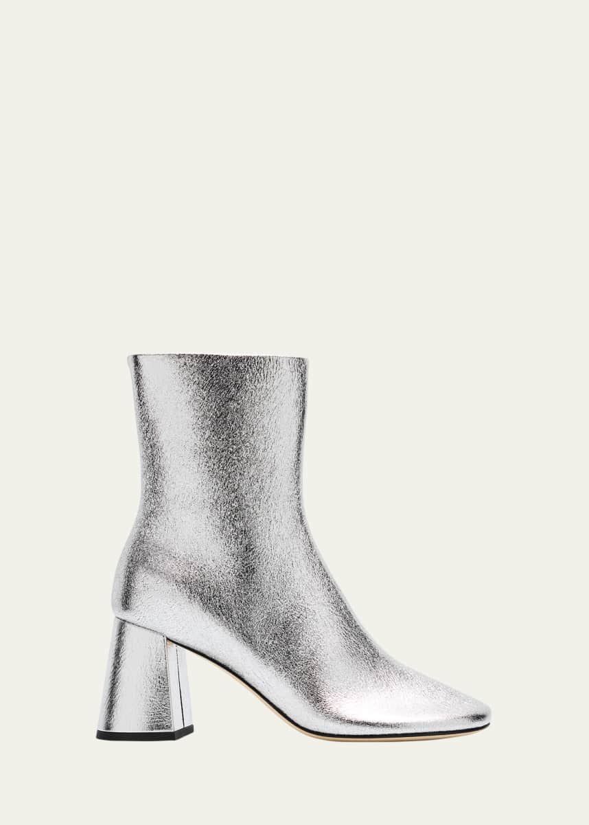 Dear Frances Harlow Metallic Leather Ankle Booties
