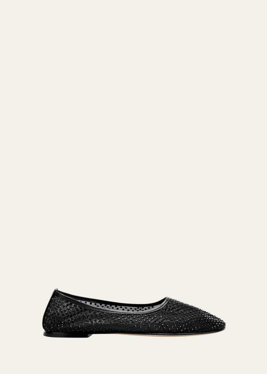 Dear Frances Balla Crystal Mesh Ballerina Flats