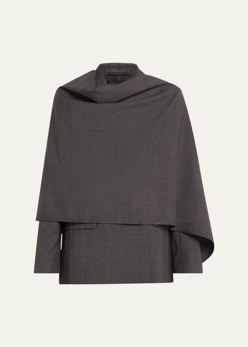 MARIA MCMANUS Cloak Double-Breasted Wool Blazer