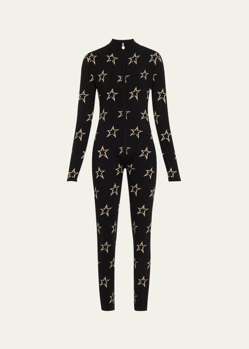 Perfect Moment Floro Metallic Star Jumpsuit