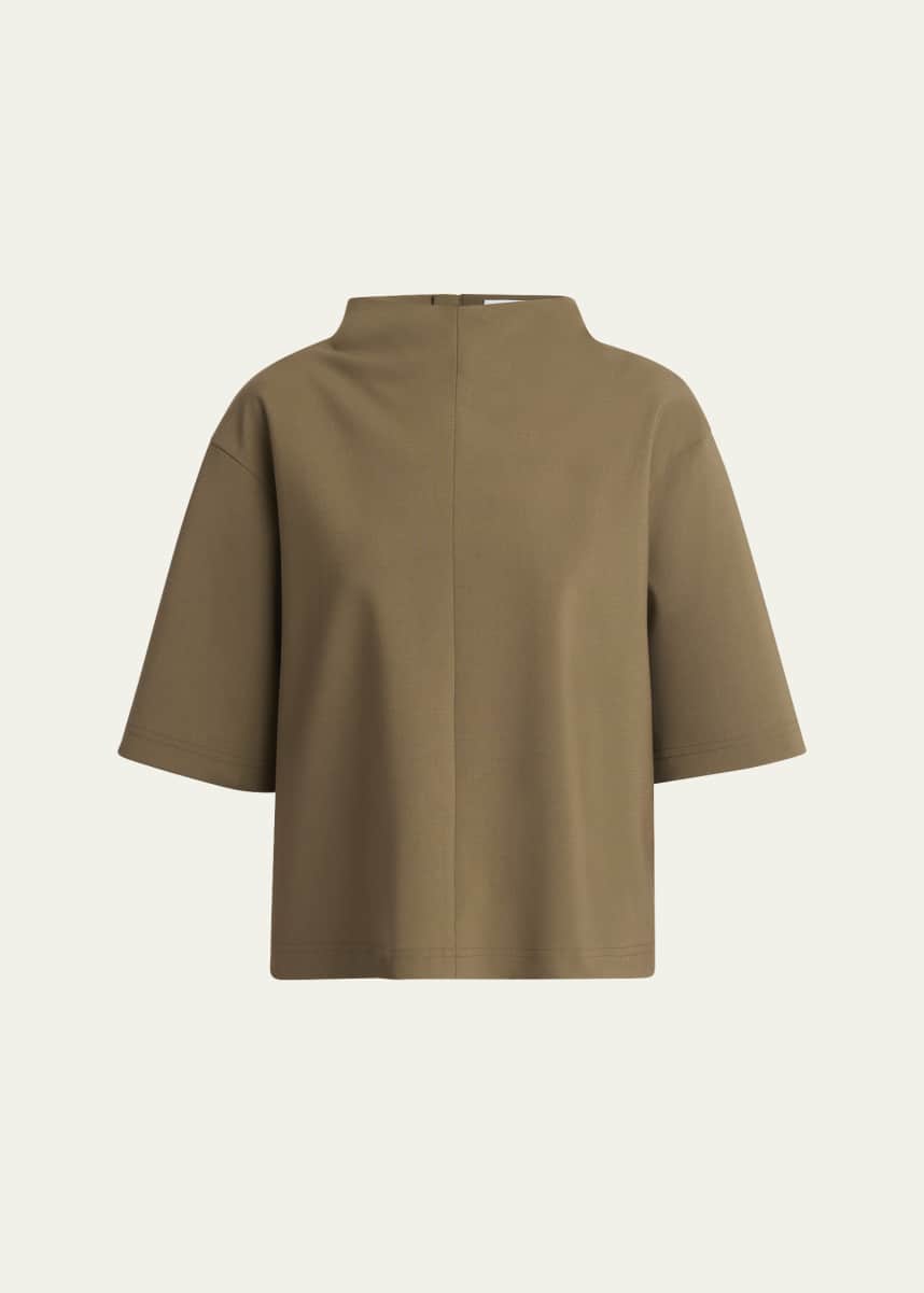 ARMARIUM Antonia Mock-Neck Wool Top