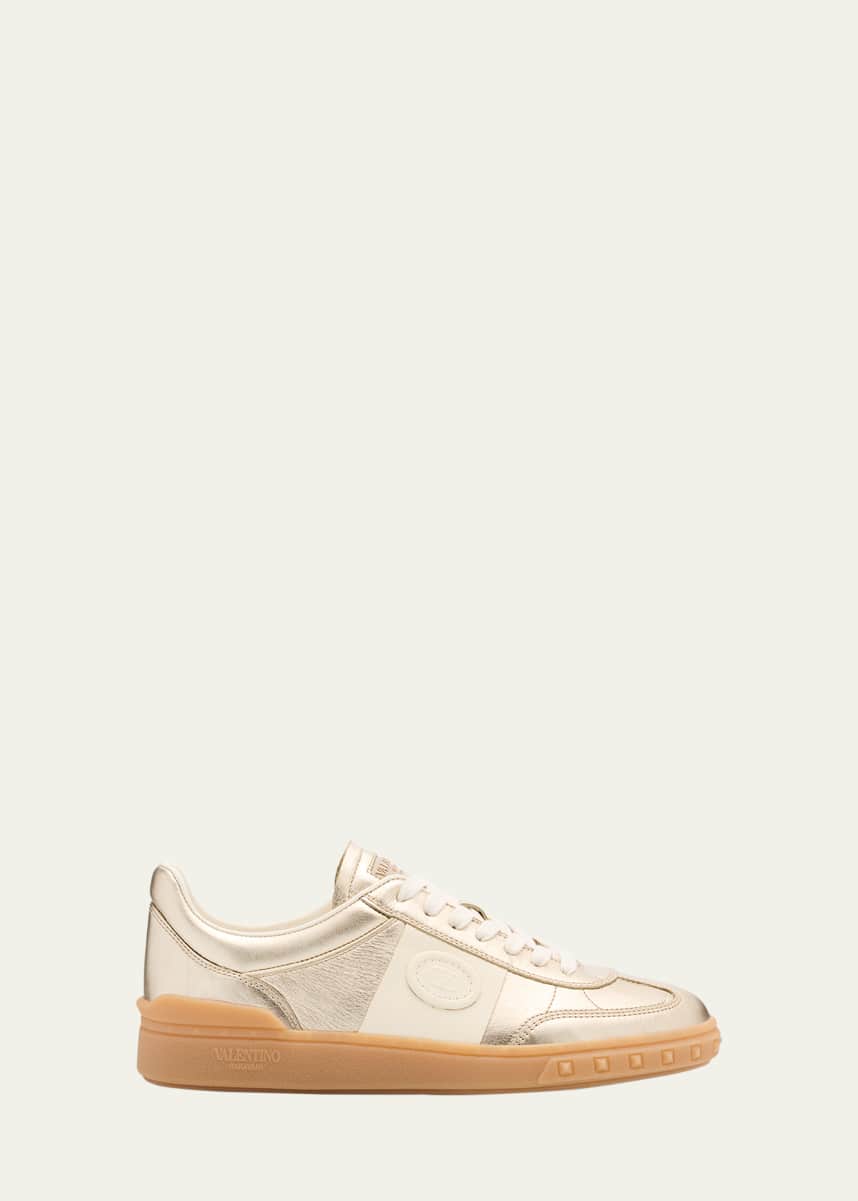 Valentino Garavani Upvillage Metallic Low-Top Sneakers