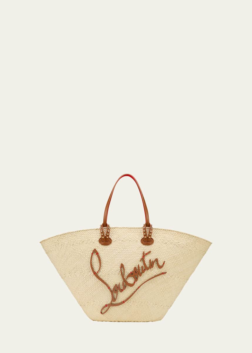 Christian Louboutin Cabata Mini Basket Tote Bag in Raffia