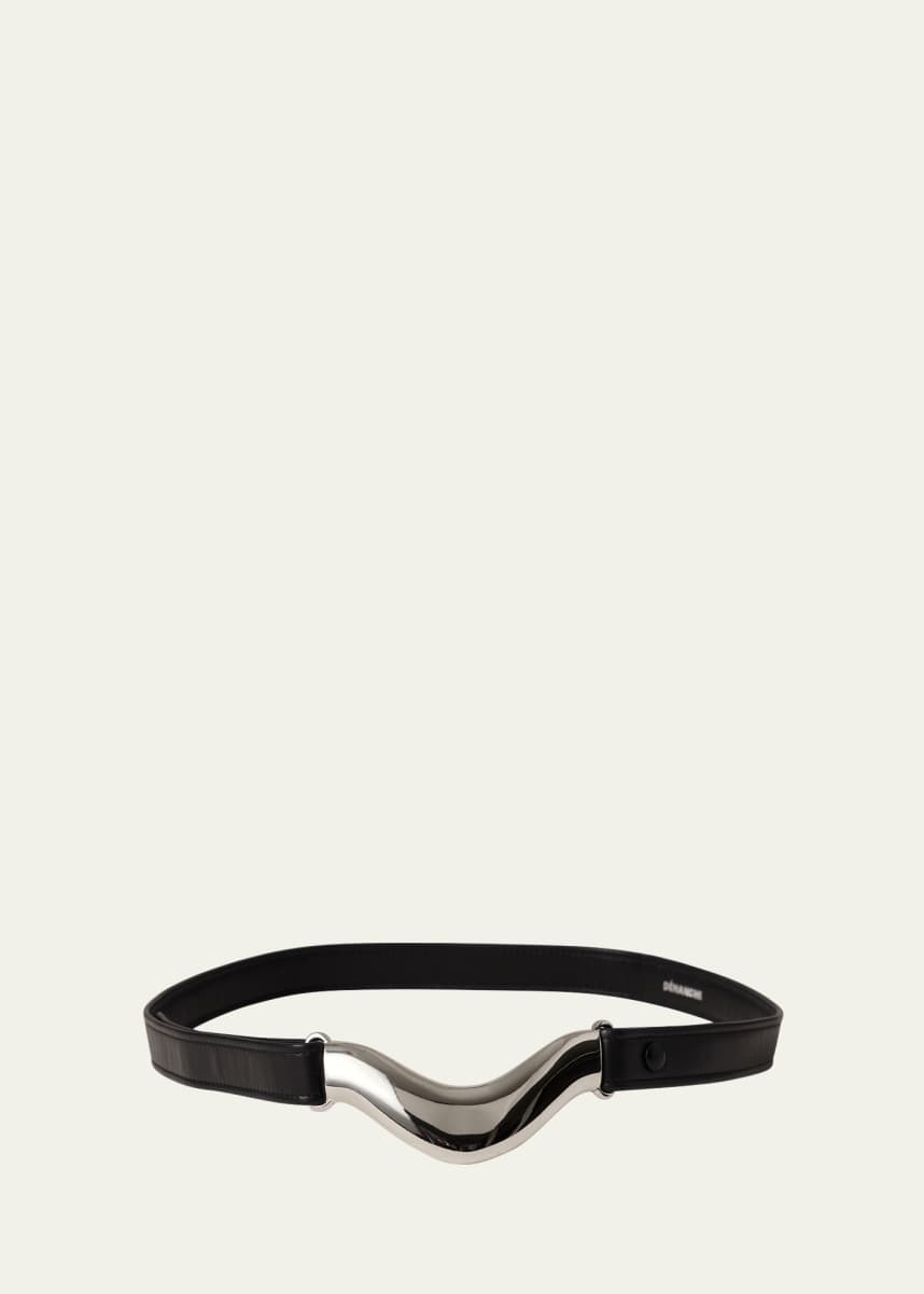 Dehanche Brancusi Metal Leather Belt