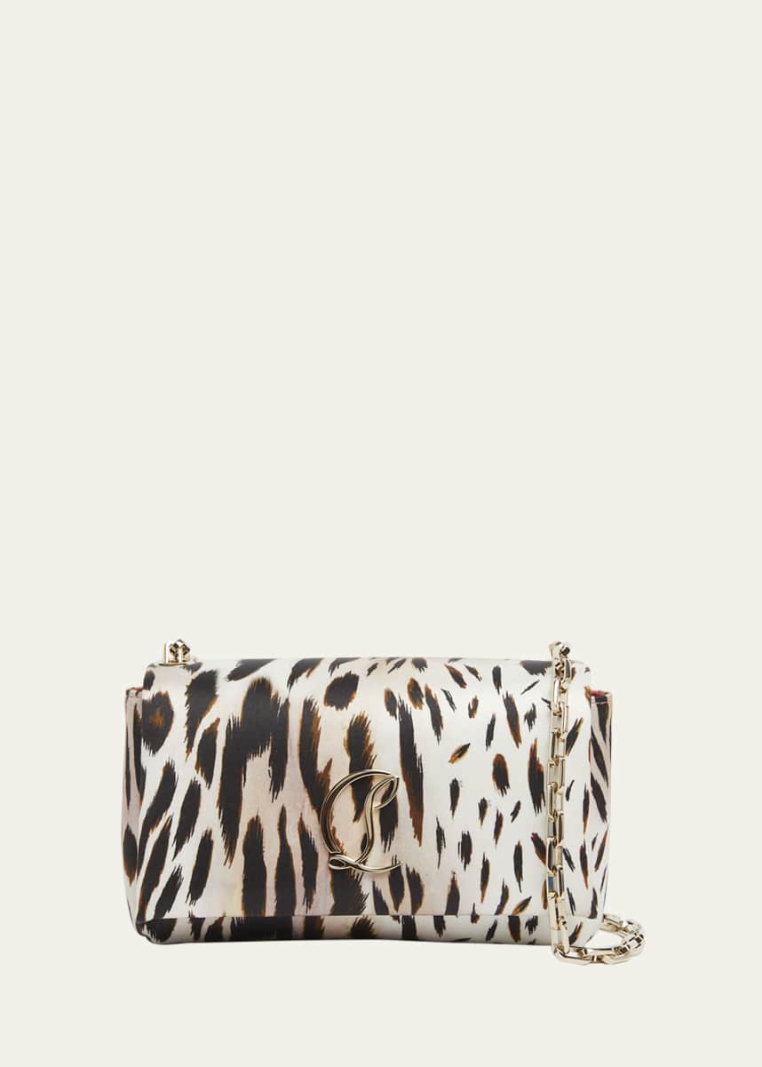 Christian Louboutin Loubi54 Cheetah Suede Crossbody Bag