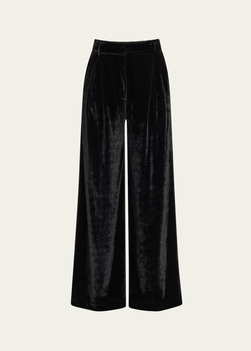 PatBO Velvet Wide-Leg Pants