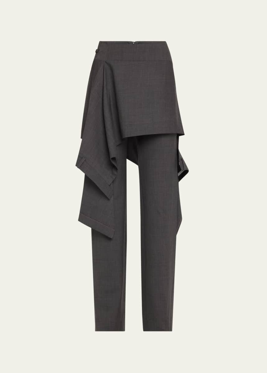 Monse Skirt Overlay Wool Trousers