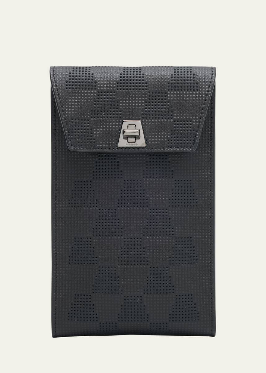 Akris Anouk Lasercut Grid Phone Pouch Bag