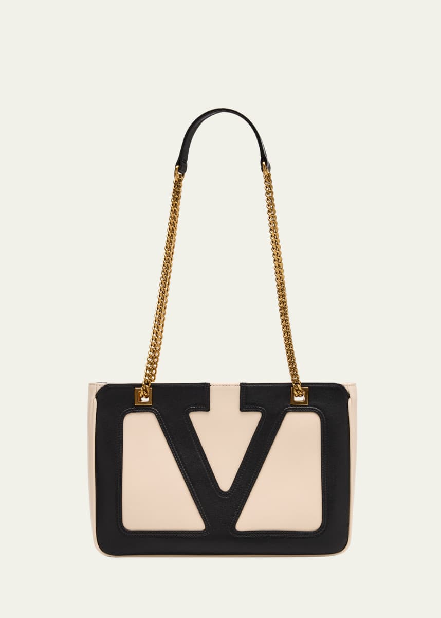 Valentino Garavani Viva Superstar Small Leather Tote Bag