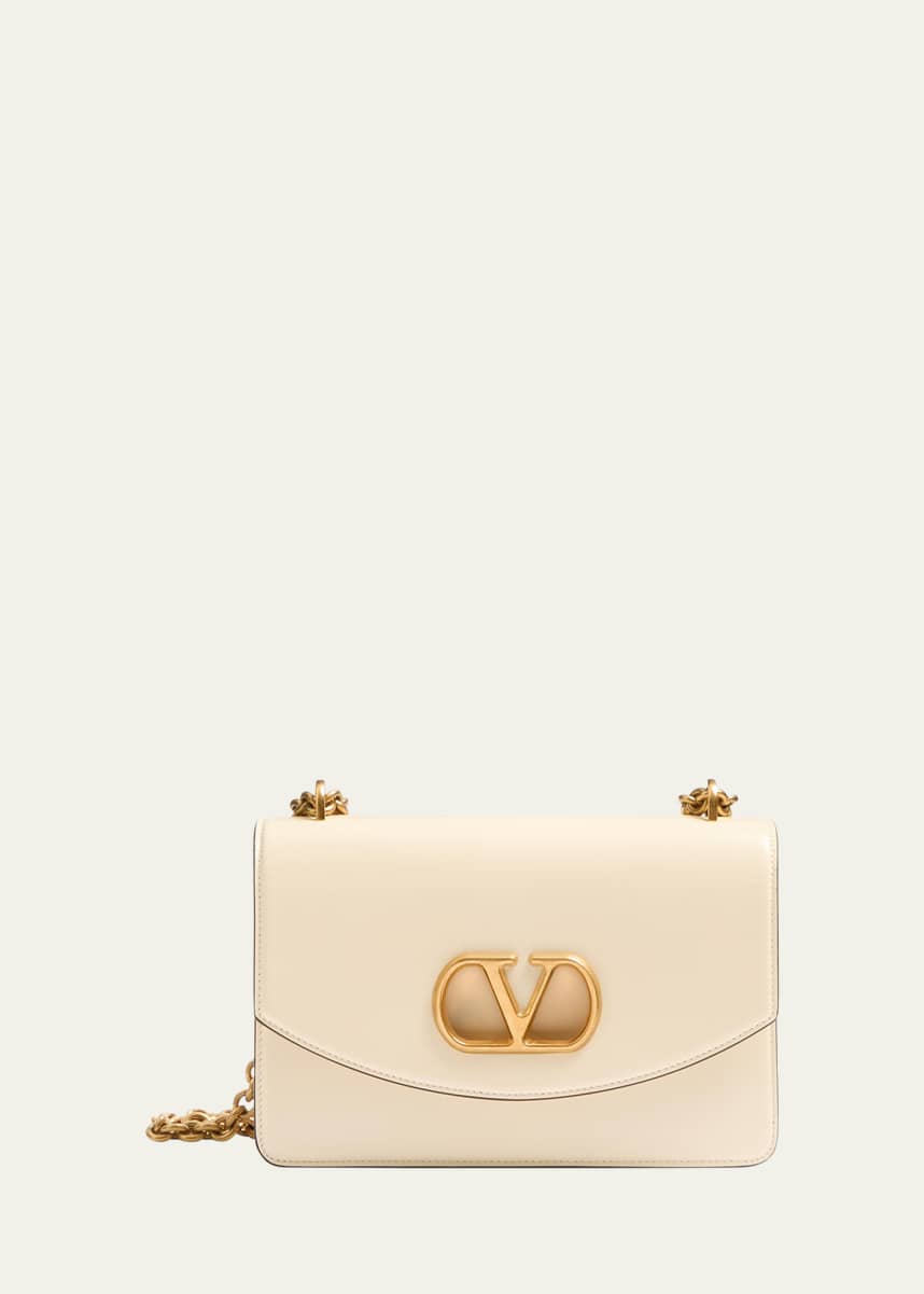 Valentino Garavani Vain Flap Leather Chain Shoulder Bag