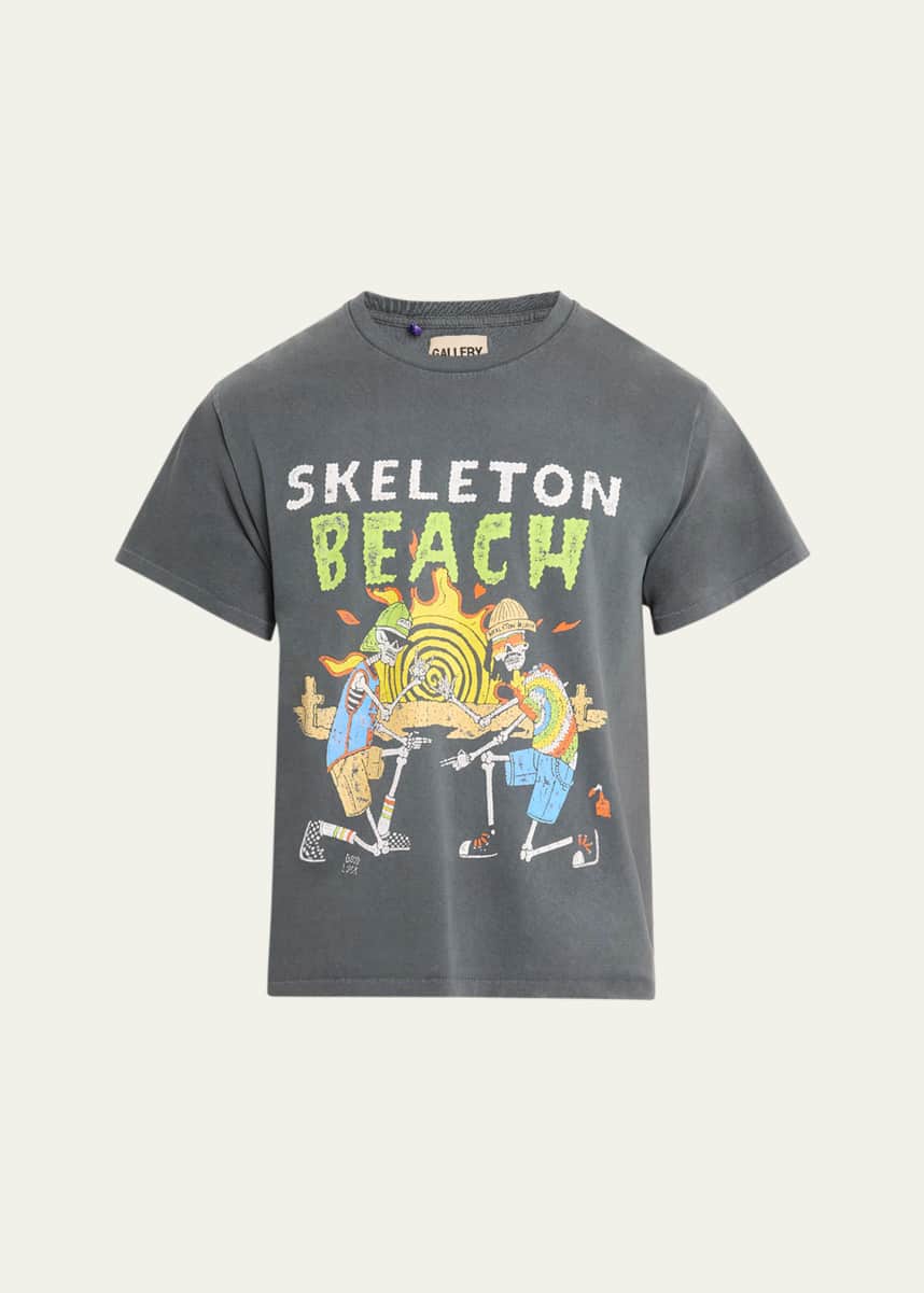 GALLERY DEPARTMENT Men's Skeleton Beach Jersey T-Shirt
