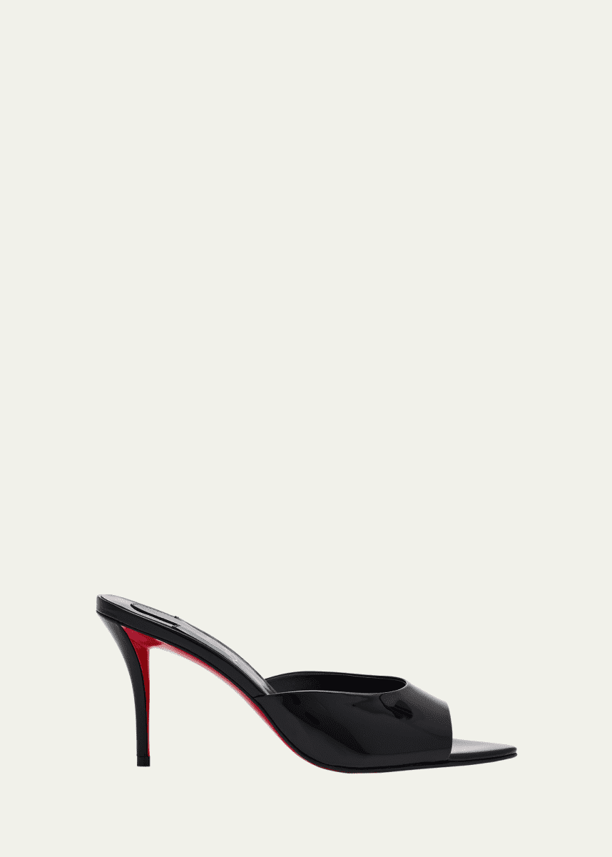 Christian Louboutin Miss Z Patent Red Sole Mule Sandals