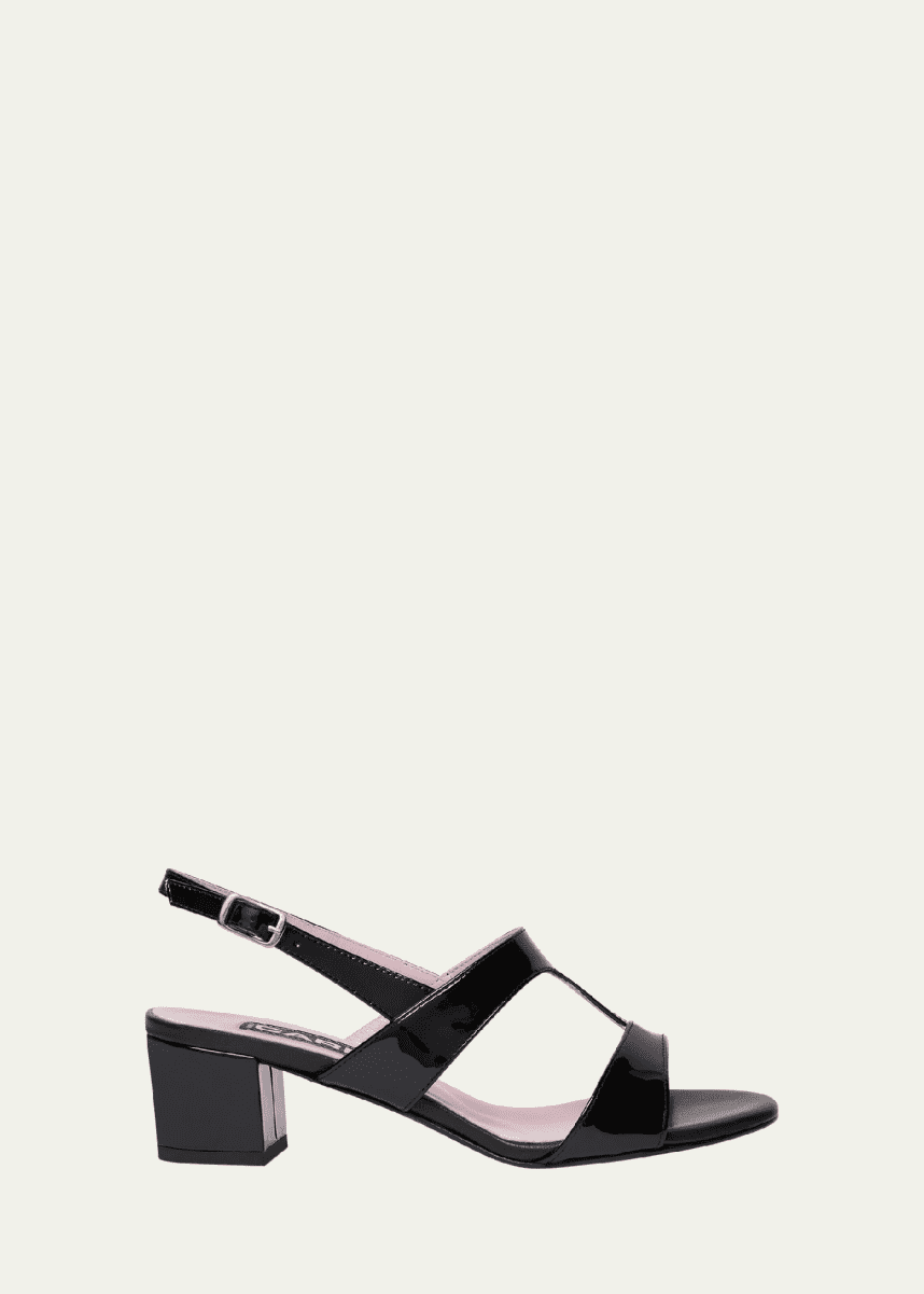 CAREL Romy Patent Leather Slingback Sandals