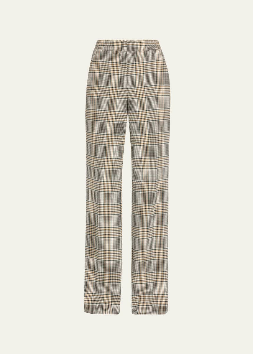 Veronica Beard Tonelli Plaid Pants